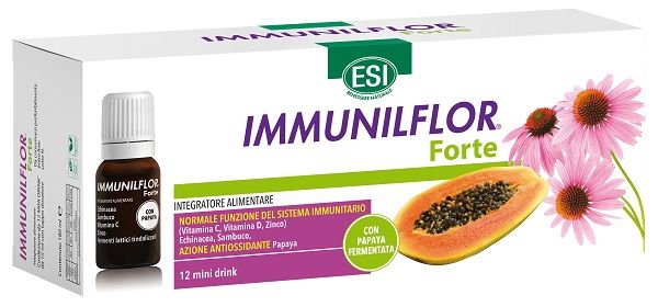ESI IMMUNILFLOR FORTE PAPAYA 12 FLACONCINI MINI DRINK