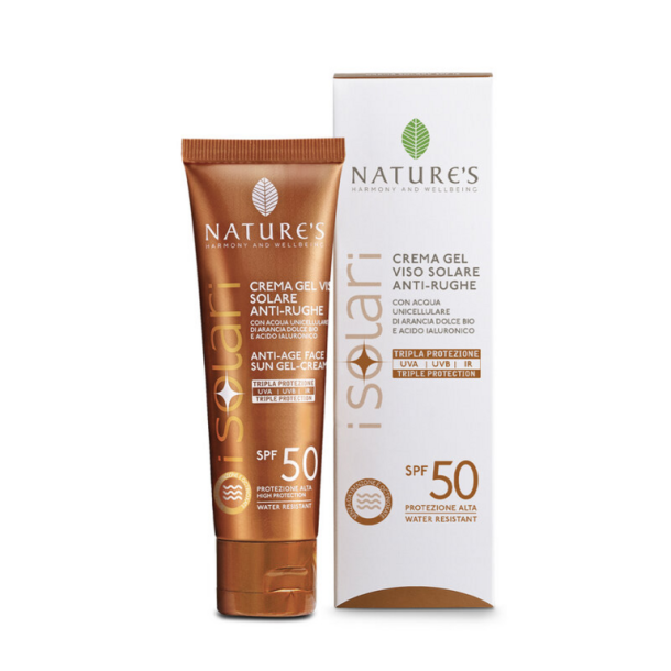 Crema-gel viso Solare Antirughe SPF 50