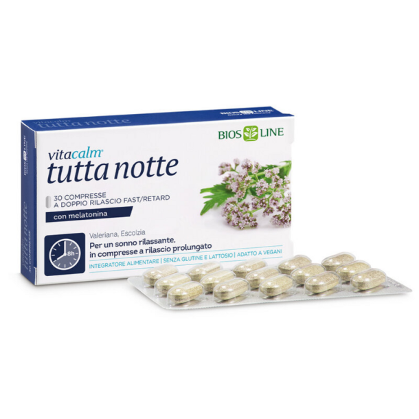 Vitacalm Tutta Notte con Melatonina (30 compresse)