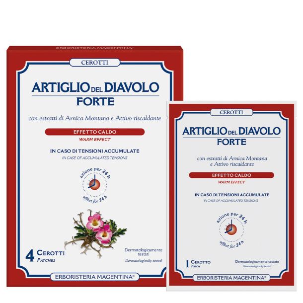 Cerotti Artiglio del Diavolo Forte  4 pz