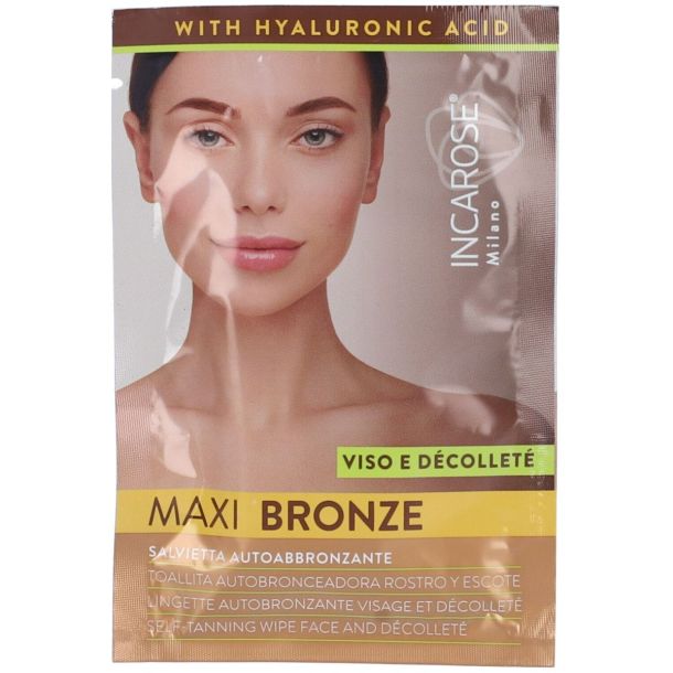Maxi Bronze Salviette Autoabbronzanti Viso e Decolletè 1 Pezzo