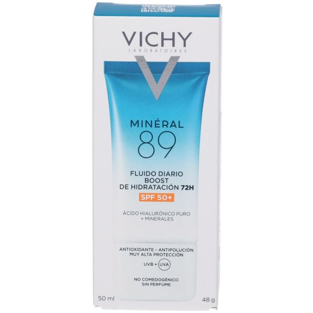 Minéral 89 Fluido Quotidiano Booster di idratazione 72H SPF 50+ 50 ml