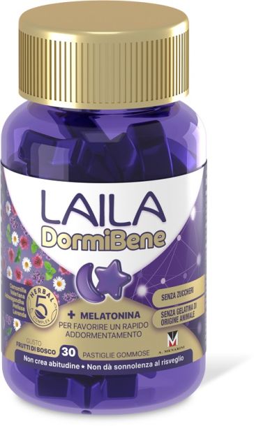 Laila Dormibene + Melatonina 30 Pastiglie Gommose