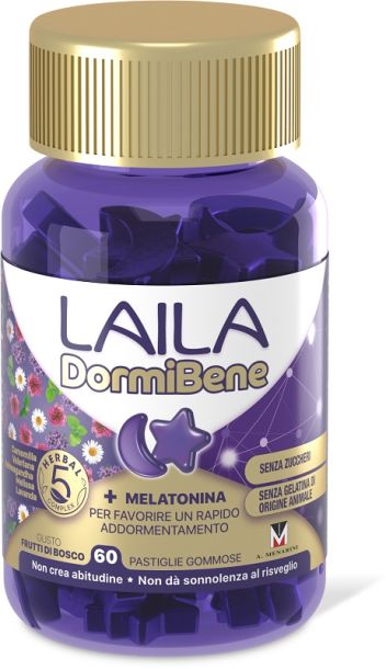 Laila Dormibene + Melatonina 60 Pastiglie Gommose