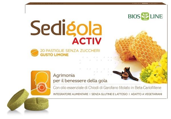 Sedigola activ limone 20 pastiglie