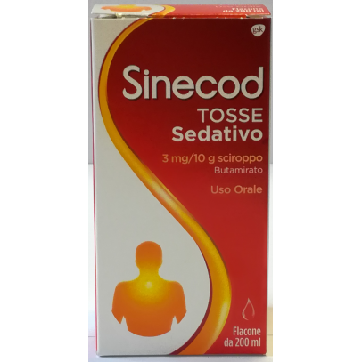 SINECOD TOSSE SEDATIVO*1 FLACONE 200 ML 3 MG/10 G SCIROPPO
