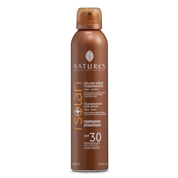 Nature's Solare Spray Trasparente SPF 30
